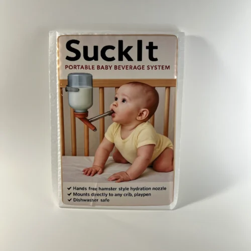Suck It baby beverage system prank mail gag gift novelty package