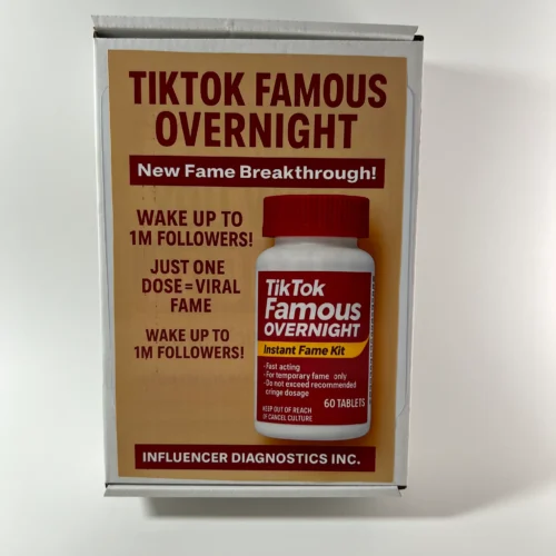 TikTok Famous Overnight prank mail gag gift fake influencer fame pills novelty label