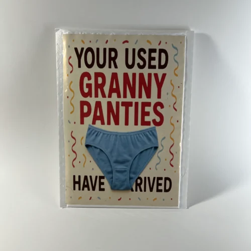 Used Granny Panties prank mail gag gift novelty package