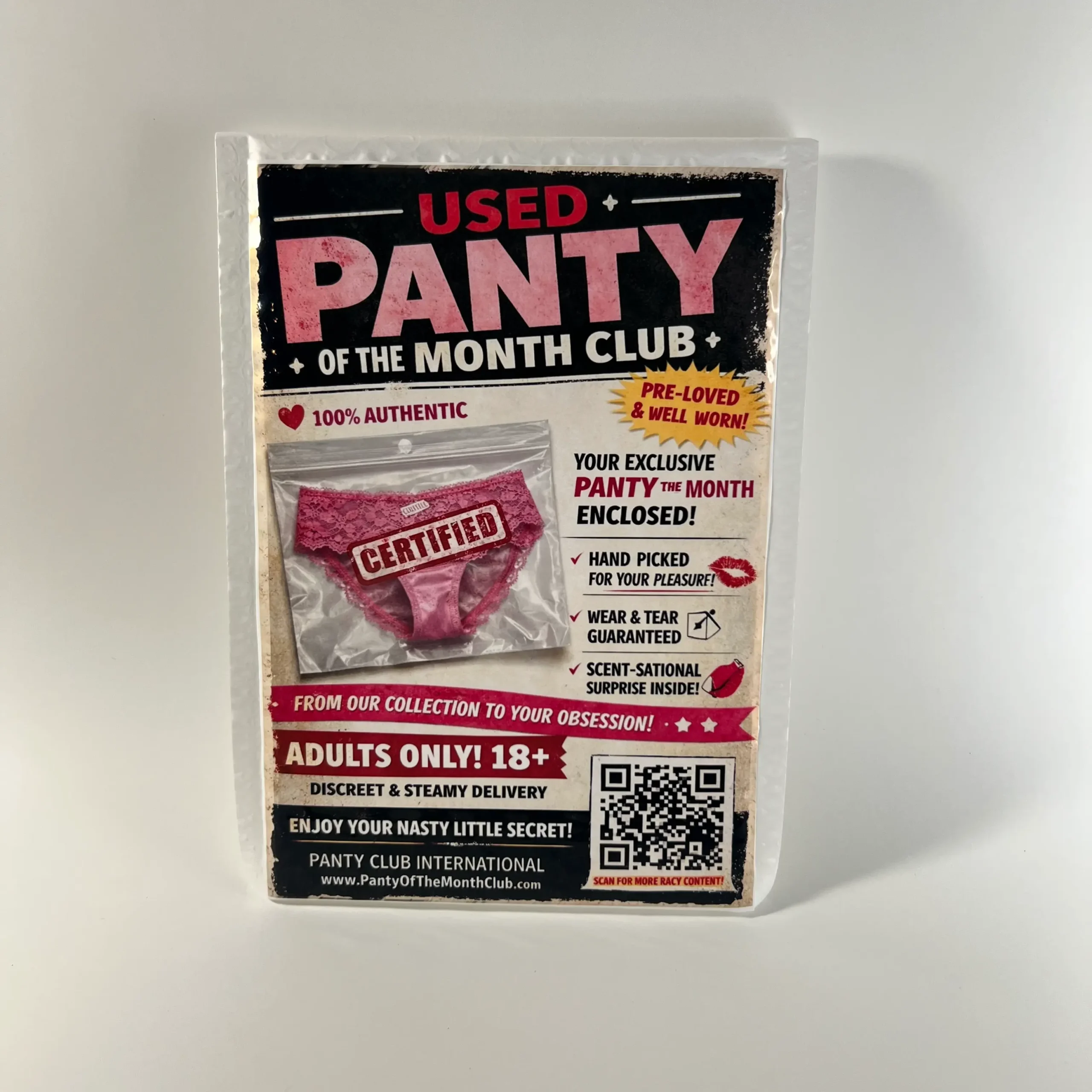 panty of the month club prank mail