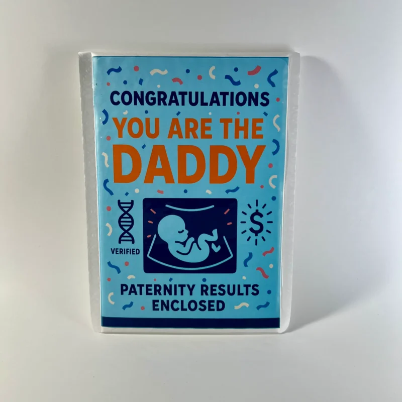you are the daddy prank mail package paternity results enclosed novelty gag gift from theoneandonly.ca