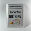 You’ve Won Nothing prank mail gag gift box with congratulations nothing label