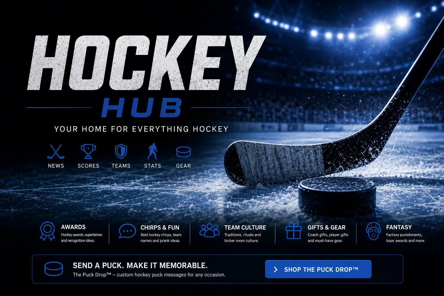 The One and Only Hockey Hub navigation