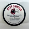 Best Chirper custom hockey puck featuring a funny locker room award design for hockey teammates, coaches, and beer league players.