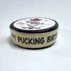 Happy Pucking Birthday custom hockey puck with personalized birthday message.