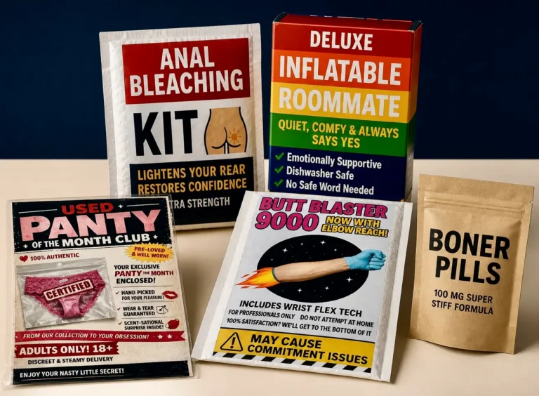 Collection of funny R-rated prank packages from The One & Only