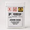 Anonymous Prank Mail Package Anonymous prank mail package with Made in Canada, QR code and novelty item stickers