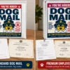 Dog Mail Standard vs Premium Employee Box Standard Dog Mail and Premium Employee Box personalized dog gift options