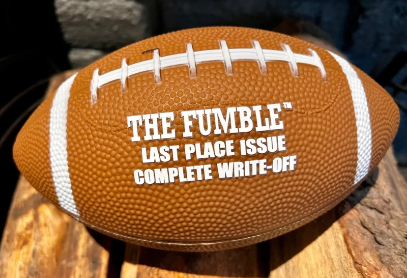 The Fumble ship-ready fantasy football with Last Place Issue and Complete Write-Off
