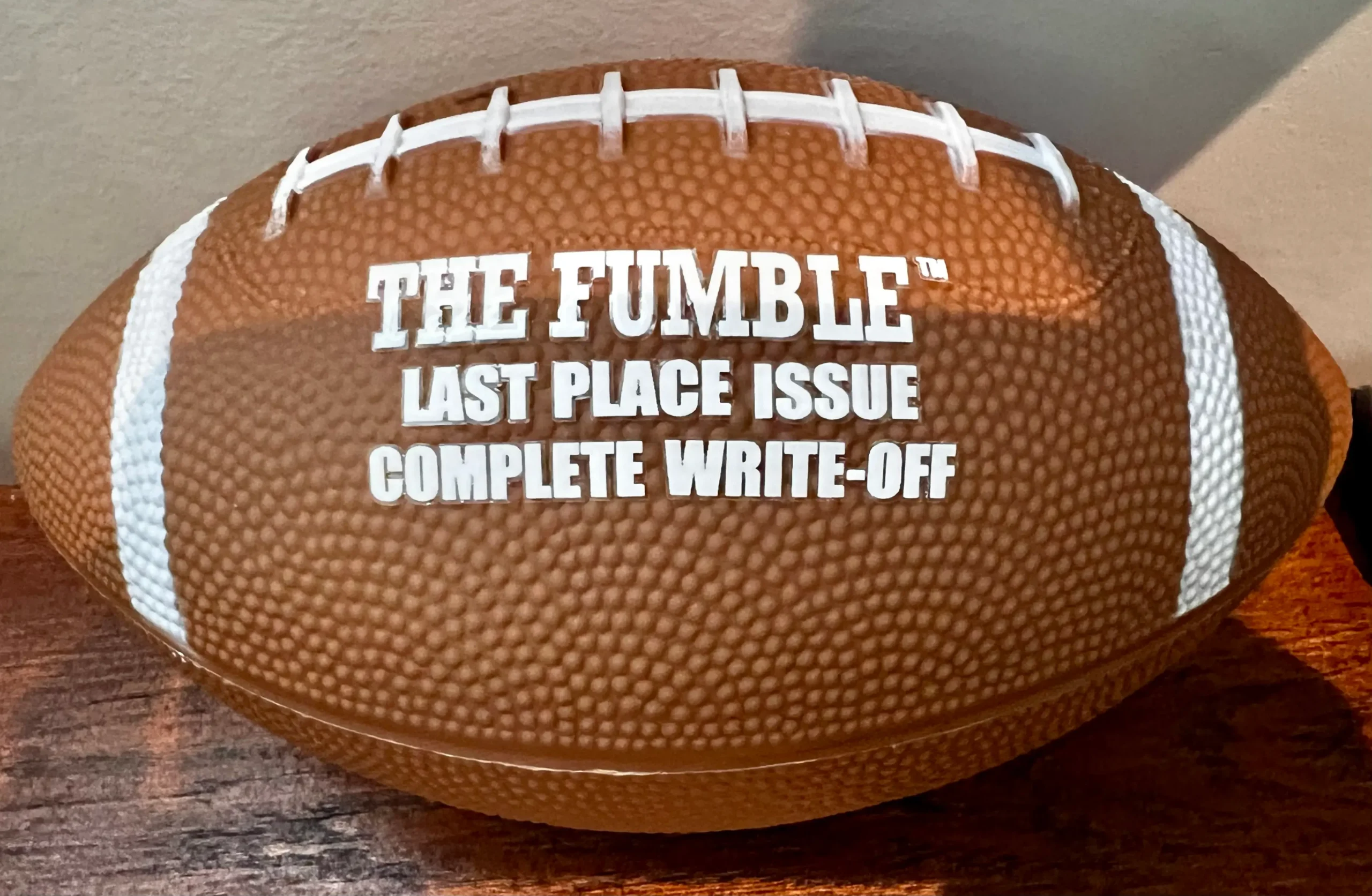 The Fumble ship-ready fantasy football last place gift