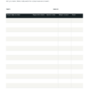 Blank hockey season recognition sheet with rows for recording player awards.